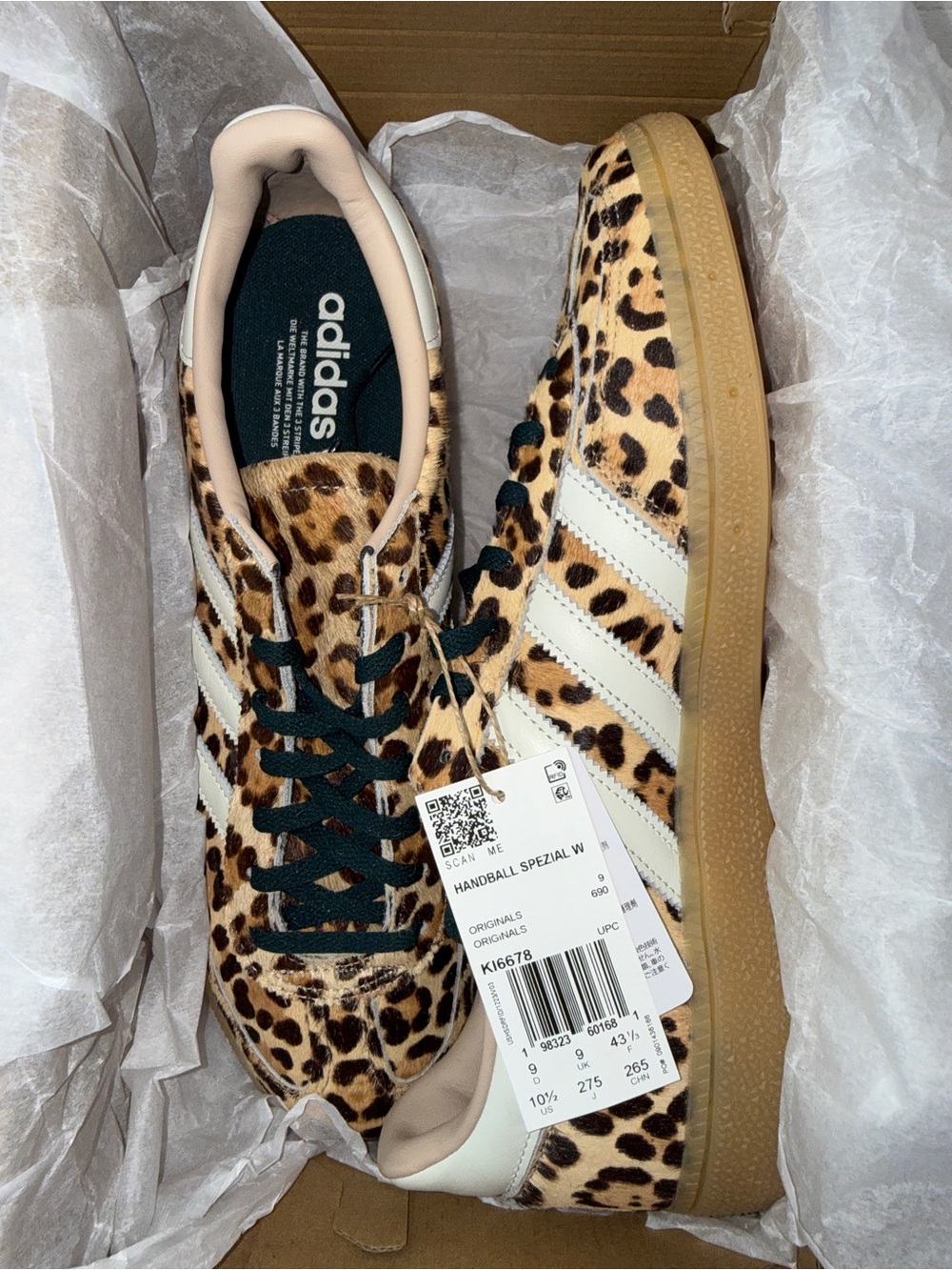 Adidas Handball Spezial W Leopard Sneakers Wmns 10.5/Mens 9 KI6678 - Picture 8 of 16